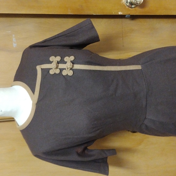 1950s Wool Wiggle Dress - Picture 2 of 7